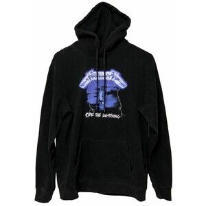 Metallica Men’s Small Hoodie Black‎ Heavy Metal Rock Band Ride The Lightning